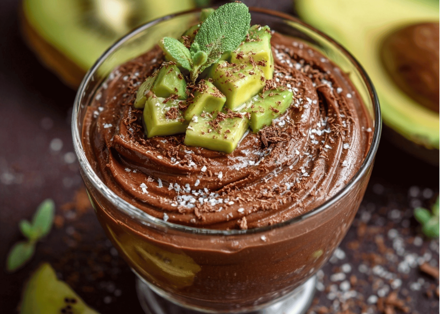 Avocado Chocolate Mousse with Kiwored Boost | Healthy & Creamy Dessert